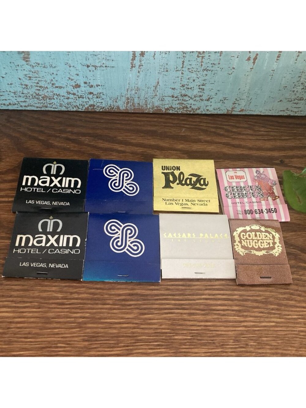 VTG Las Vegas Matchbooks Lot Unstruck Golden Nugget Caesars Circus Plaza Maxim